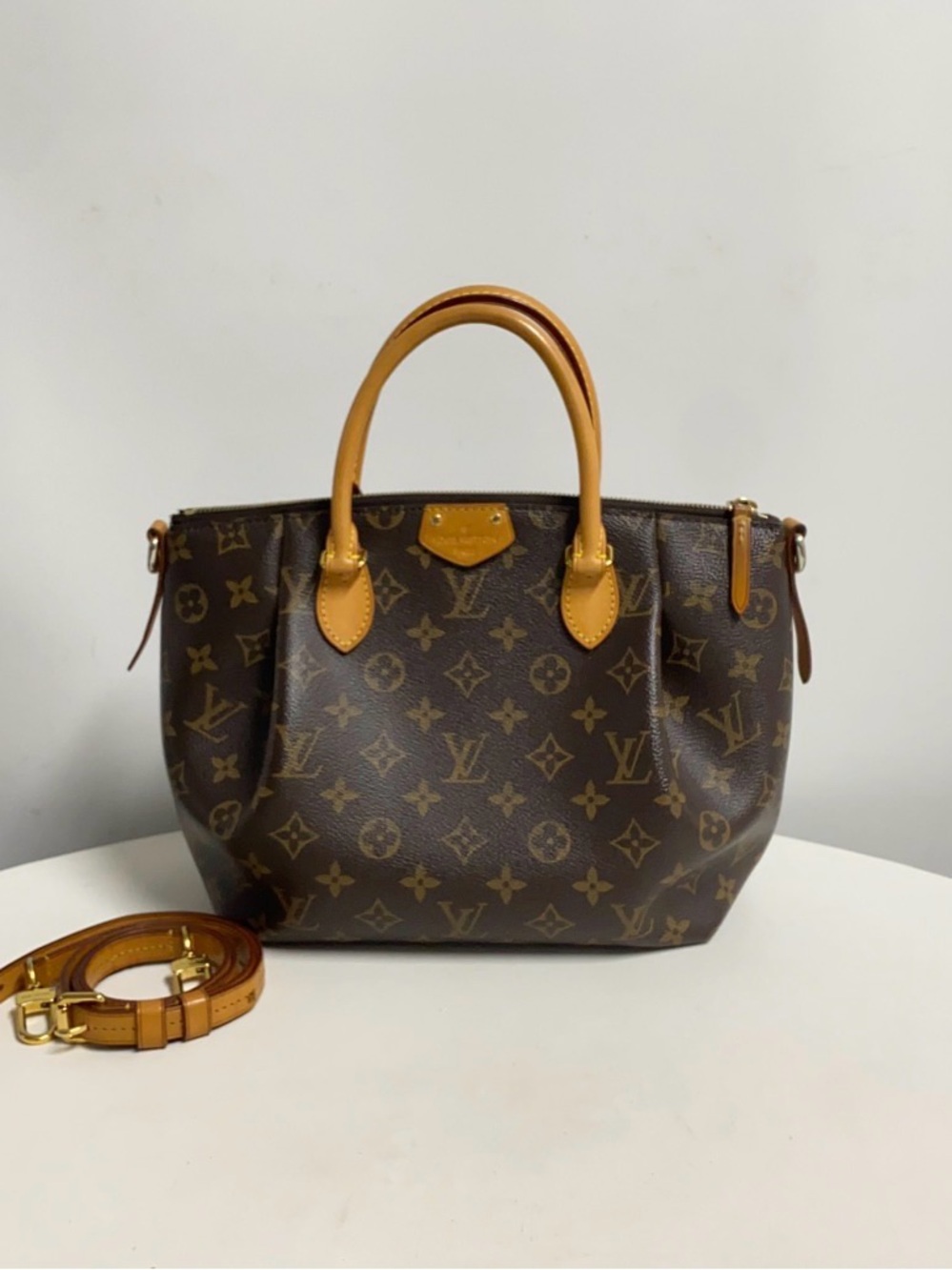 Louis Vuitton Monogram Canvas Satchel with Vachetta Trim